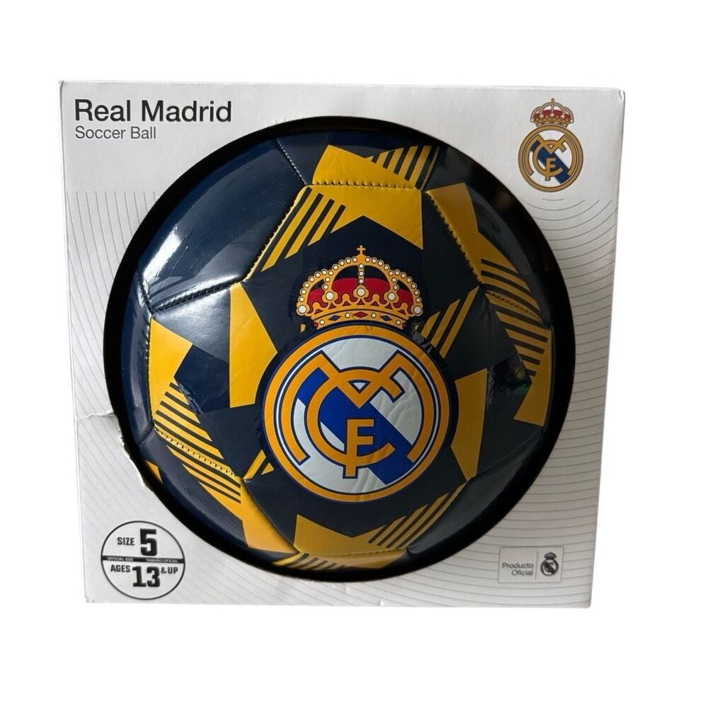 Real Madrid Size 5 Icon Sports Official Soccer Ball *New*